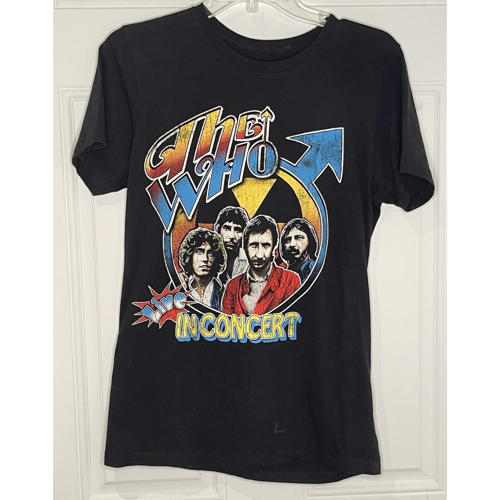 The Who Live In Concert Size Small 70s 80s Rock N Roll Hard Rock T-Shirt Tee